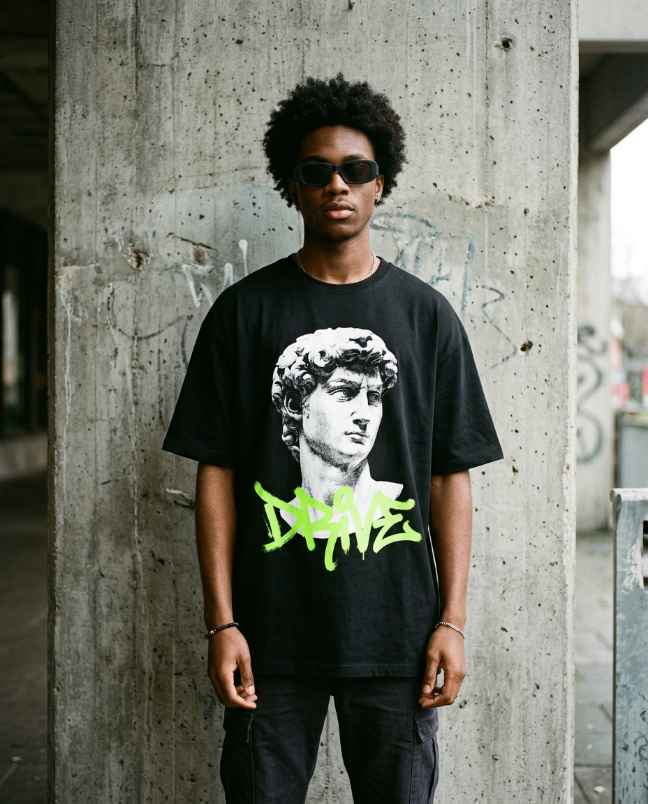 Inner Noise oversized t-shirt on model